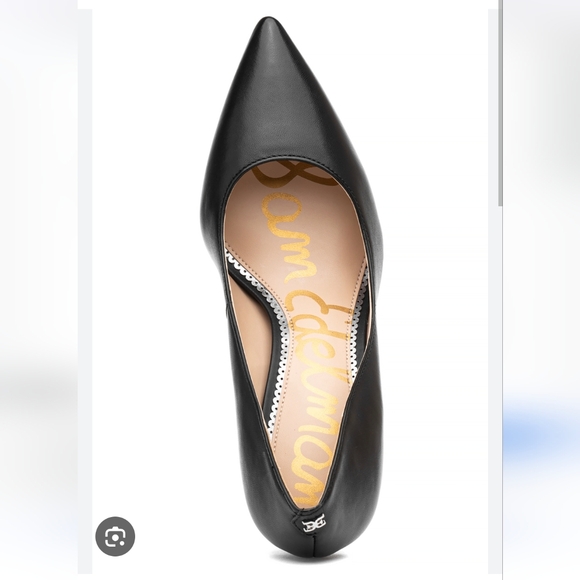 NIB Sam Edelman Black Leather Pumps - Picture 4 of 8